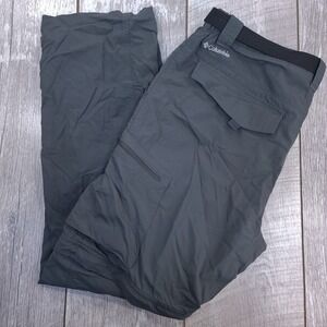 Columbia Pants Mens 34x32 Gray Silver Ridge Convertible Hiking Performance